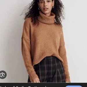 Madewell Camel Turtleneck Sweater